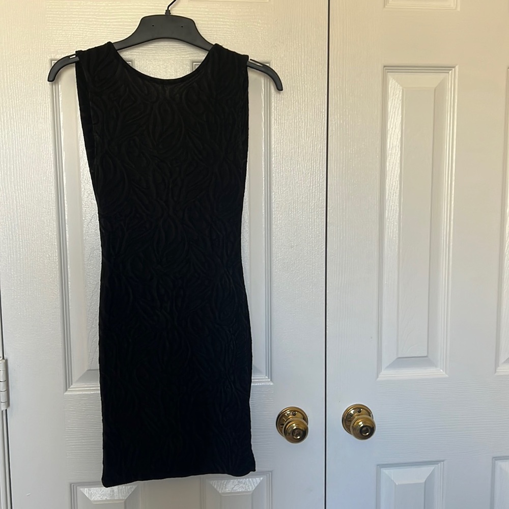Papaya Black Backless Dress
